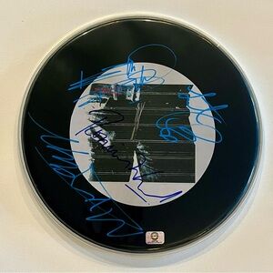 Sticky Fingers Drumhead signed by The Rolling Stones, COA